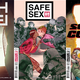 Vertigo’s three new 2019 titles—High Level, Safe Sex, and Second Coming.
